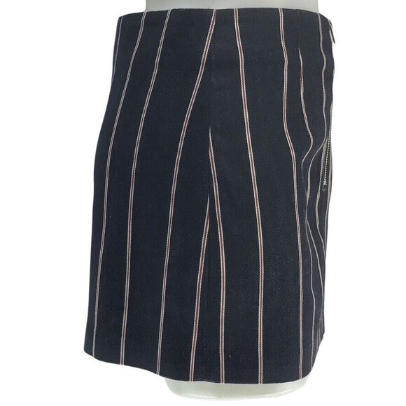 T Alexander Wang Womens Striped Cotton Mini Skirt Size 6 - Picture 3 of 8